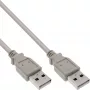 USB 2.0 laidas Type A jungtis–jungtis, smėlio spalvos, 5 m, InLine 34350H