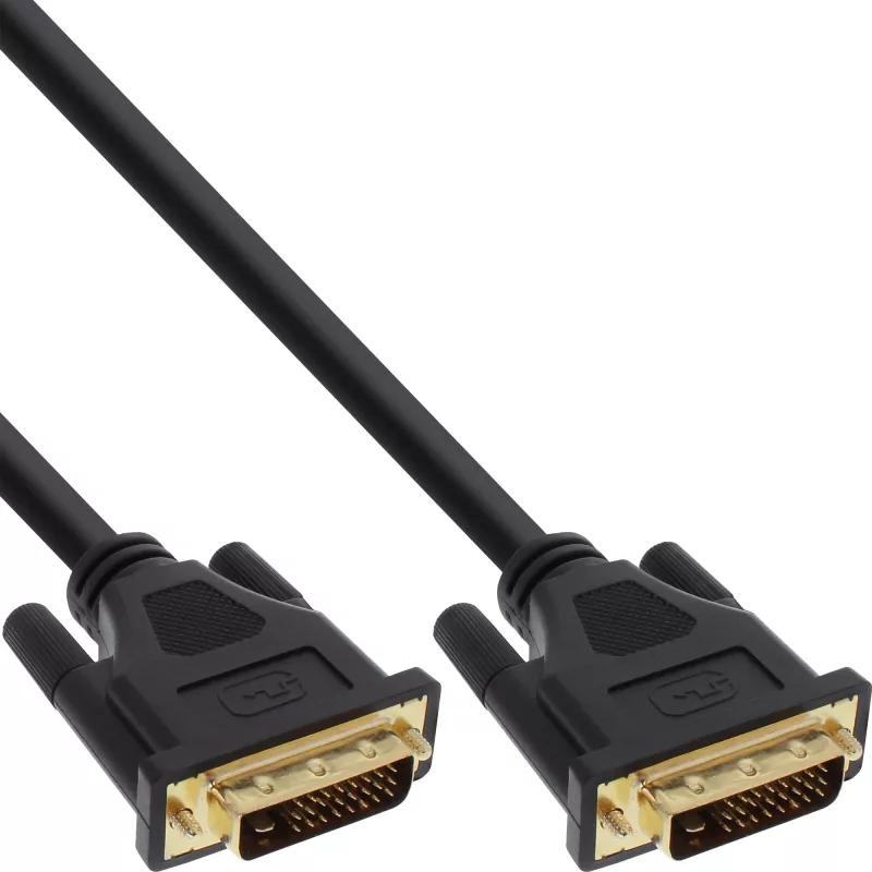 InLine DVI-D kabelis Premium 24+1 kištukas / kištukas Dual Link paauksuotas 15 m