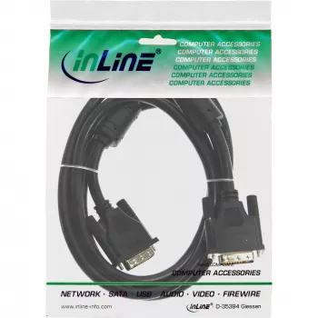 DVI-I laidas 24+5 M/M Dual Link InLine 17791 1,8 m