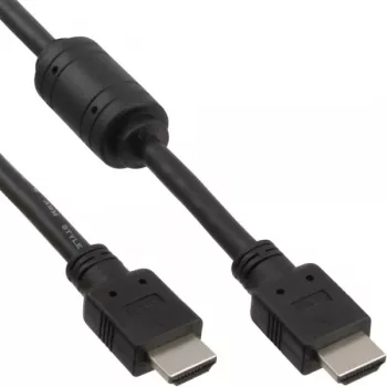 InLine HDMI laidas High Speed vyriškas + feritas juodas 5 m