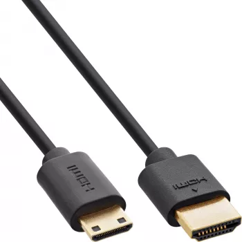 InLine plonas Ultra High Speed HDMI kabelis AM/CM 8K4K auksuotas juodas 1.5 m