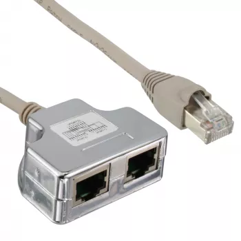 InLine Cat.5e skirstytuvas, du skirtingi ryšiai per vieną RJ45 8P8C komutacinį kabelį