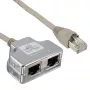 InLine Cat.5e skirstytuvas, du skirtingi ryšiai per vieną RJ45 8P8C komutacinį kabelį