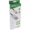 InLine USB 2.0 laidas, USB-C kištukas / USB-A kištukas, juoda/alu, lankstus, 1 m