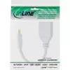 InLine Mini DisplayPort kištukas į DisplayPort lizdą kabelis, 4K2K, baltas, 0,15 m