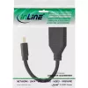 InLine adapterio kabelis Mini DP kištukas į DisplayPort lizdą, 4K2K, juodas, 0,15 m