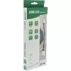 InLine Micro-USB 2.0 spiralinis kabelis, A tipo / Micro-B M/M, juodas / aliuminis, lankstus 3 m