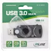 InLine mobili atminties kortelių skaitytuvė USB 3.0, skirta SD/SDHC/SDXC, microSD