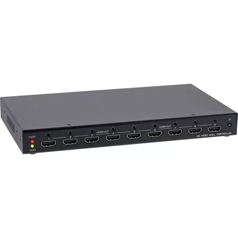 InLine HDMI vaizdo sienos valdiklis nuo 1 iki 9, Full-HD