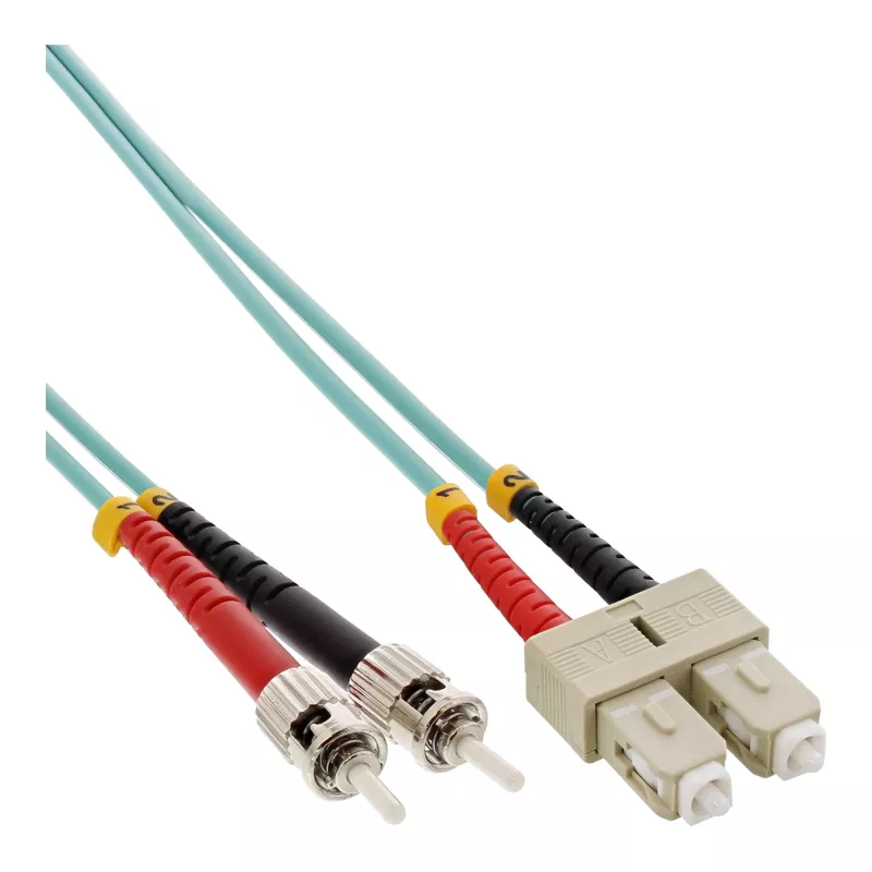 “InLine” šviesolaidinis dvipusis laidas SC/ST 50/125µm OM3 0,5m