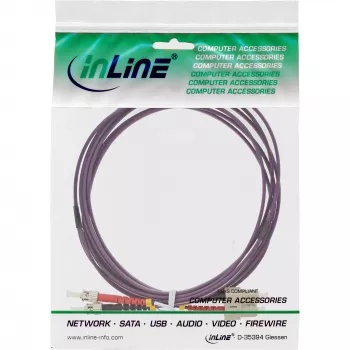 InLine šviesolaidinis dvipusis kabelis SC/ST 50/125 µm OM4 7,5 m