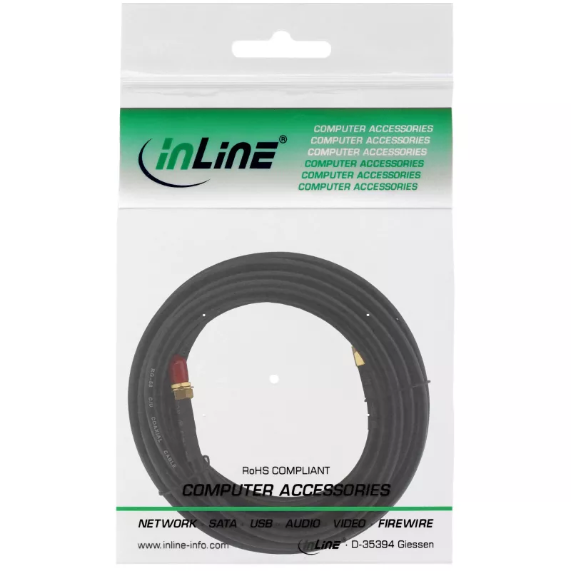 InLine WIFI laidas R-SMA kištukas / R-SMA jungtis 3m