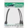 InLine USB 3.0 Premium adapterio kabelis 2x USB A kištukas / pagrindinės plokštės vidinė jungtis, 0,40 m