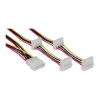 Vidinis maitinimo kabelis InLine 29654A 1x 4 kontaktų Molex / 4x 4 kontaktų Molex 1 m