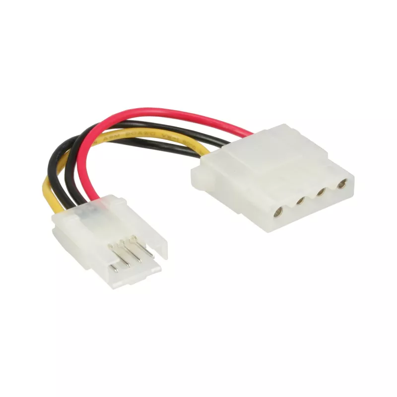 InLine maitinimo adapteris vidinis 3,5 col. diskelio lizdas / 5,25 col. 4 kontaktų Molex kištukas 0,06 m
