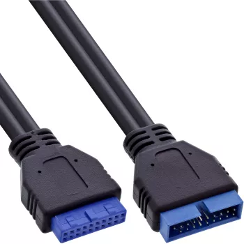 InLine USB 3.0 prailginimas vidinis antraštės kištukas/lizdas 0,35 m 33448I