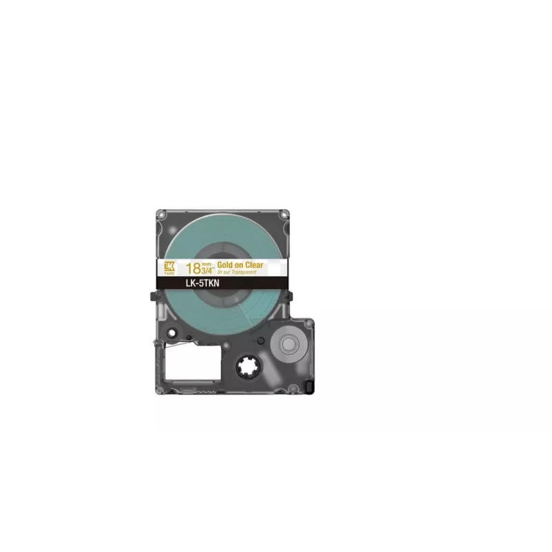 Epson LK-5TKN etikečių juosta, auksinė permatoma, 1,8 cm, terminė rašalinė