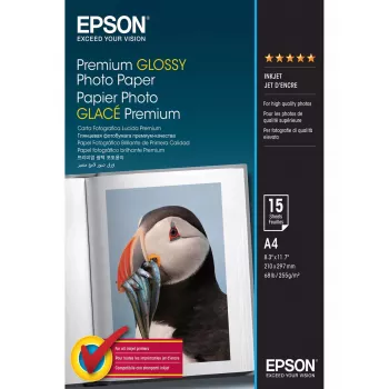 Epson Premium Glossy Photo Paper - A4 - 15 lapų