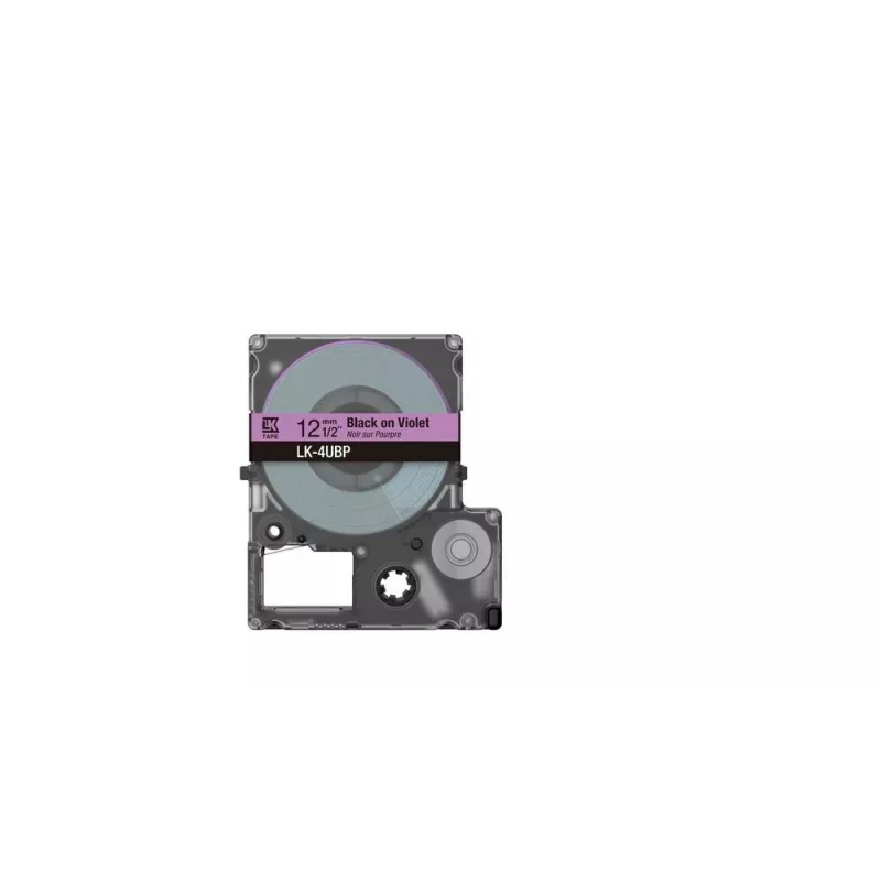 Etikečių juosta Epson LK-4UBP juoda violetinė termotransferinė 1,2 cm