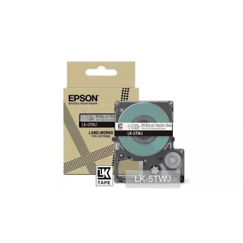 Epson LK-5TWJ permatoma balta termotransferinė juostelė etikečių spausdintuvui, 1,8 cm