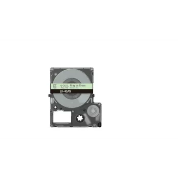 Etikečių juostelė Epson LK-4GAS pilka šviesiai žalia terminio perkėlimo 1,2 cm