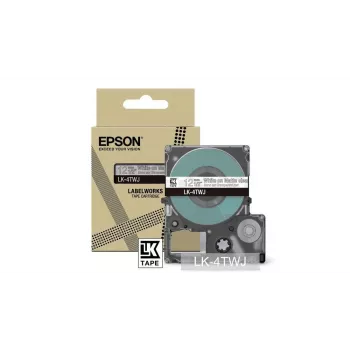 Etikečių juosta Epson LK-4TWJ juoda permatoma terminio perkėlimo 1,2 cm