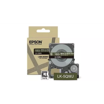 Etikečių spausdintuvas Epson LK-5QWJ chaki balta terminio perkėlimo 1,8 cm