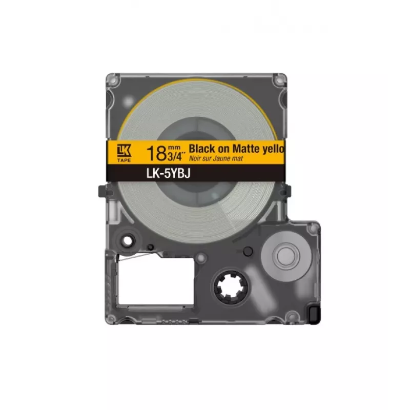 Etikečių gamybos juostelė Epson C53S672074 juoda ant geltono 1,8 cm