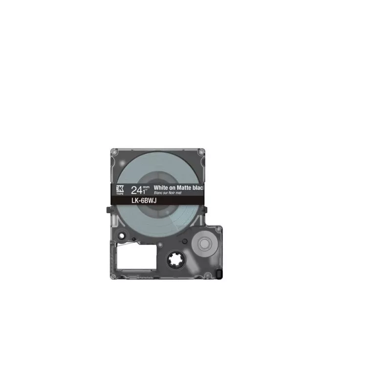 Etikečių juosta Epson LK-6BWJ juoda balta terminio perkėlimo 2.4 cm