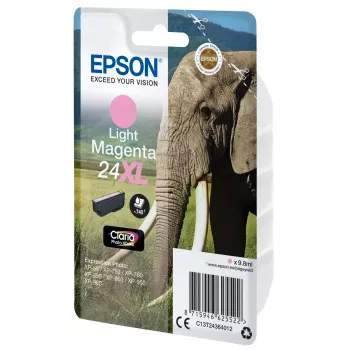 Epson Elephant Singlepack Light Magenta 24XL Claria Photo HD rašalas