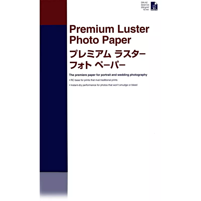 Epson Premium Luster Photo Paper, DIN A2, 250 g/m², 25 lapai