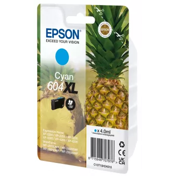 Epson 604XL rašalo kasetė, 1 vnt., Originali, didelio našumo (XL), žydra