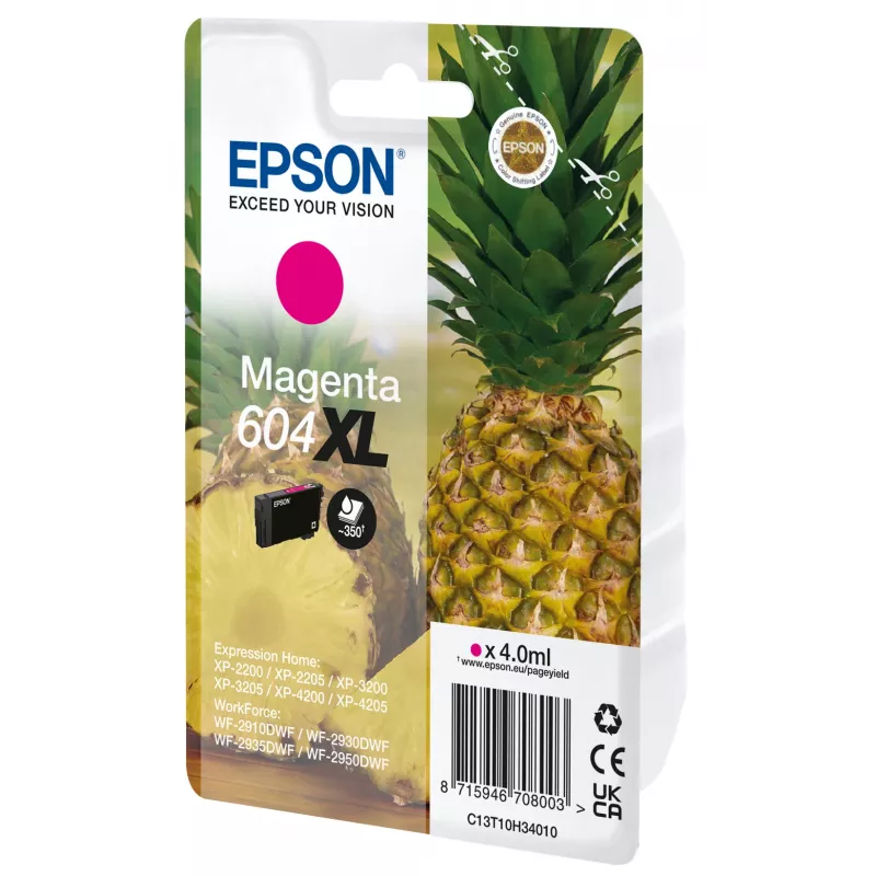 Epson 604XL rašalo kasetė 1 vnt. Originali didelės talpos (XL) purpurinė