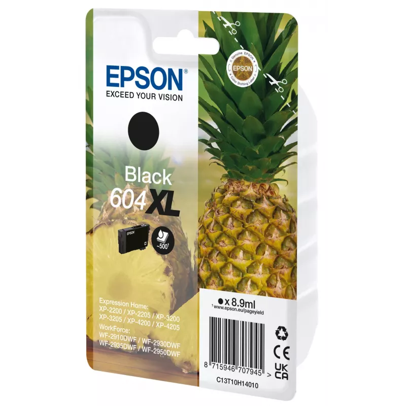 Epson 604XL rašalo kasetė 1 vnt. Originali didelio našumo (XL) juoda