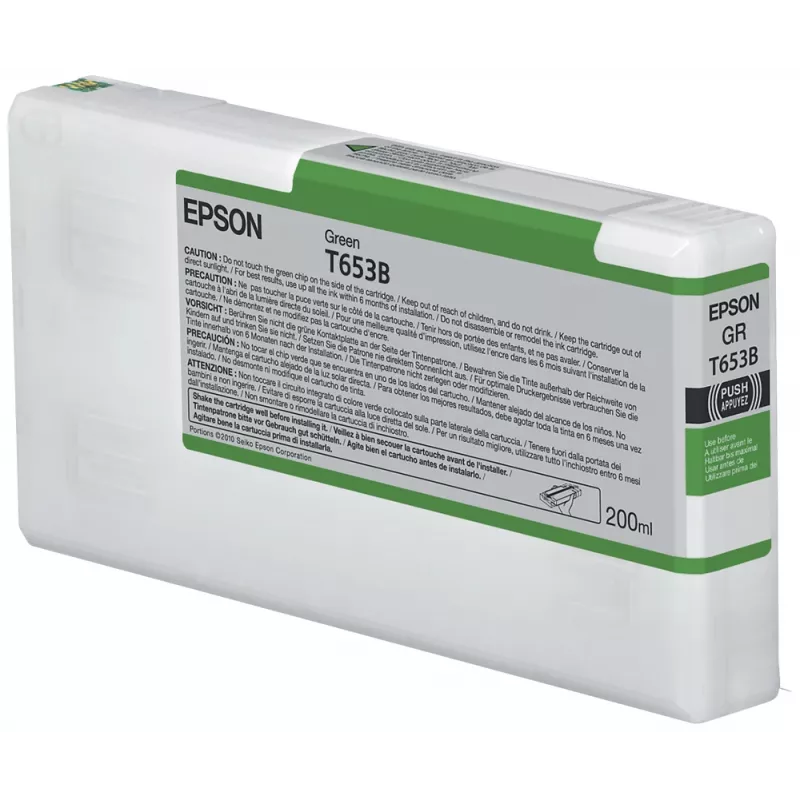 Epson T653B žalias rašalo kasetė (200 ml), žalia, pigmentinis rašalas, 200 ml, 1 vnt.
