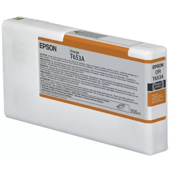 Epson T653A oranžinė rašalo kasetė (200 ml), oranžinė, pigmentinis rašalas, 200 ml, 1 vnt.