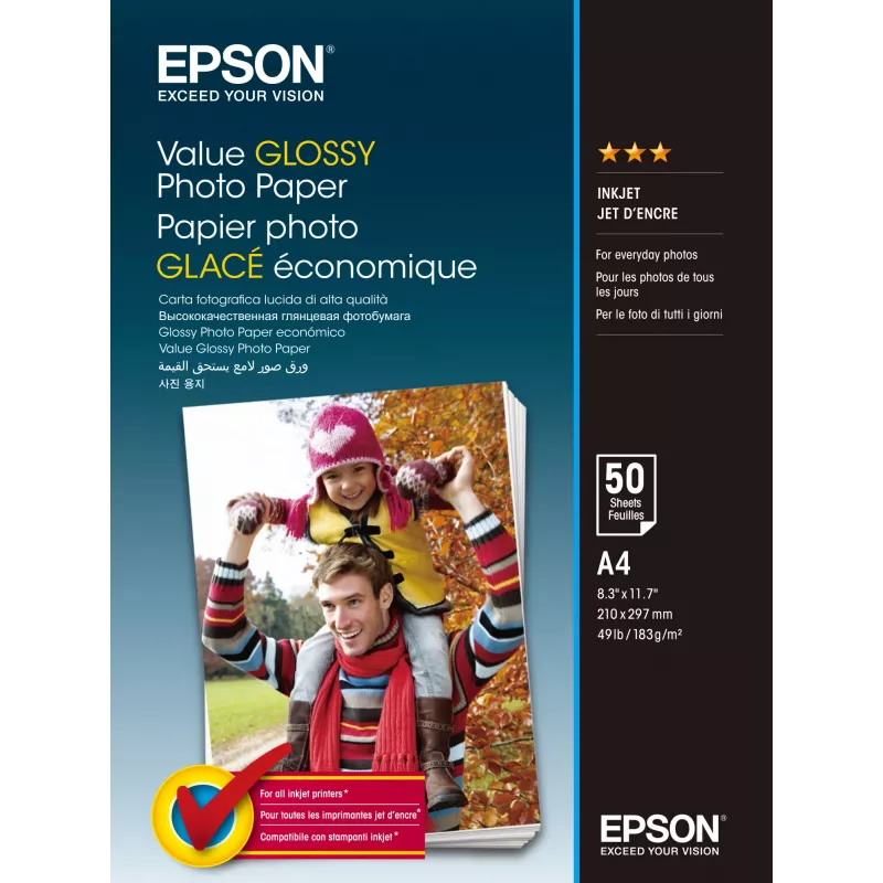 Epson Value blizgus fotopopierius - A4 - 20 lapų
