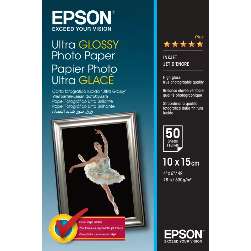 “Epson Ultra Glossy” fotopopierius - 10x15cm - 50 lapų