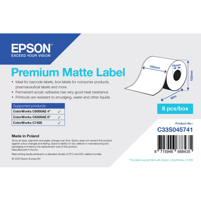 Epson C33S045741 spausdintuvo lipdukas Lipnus spausdintuvo lipdukas