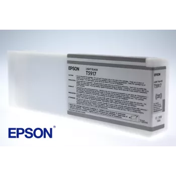 “Epson” vienos pakuotės šviesiai juodas T591700, šviesiai juodas, pigmentinis rašalas, 700 ml, 1 vnt.