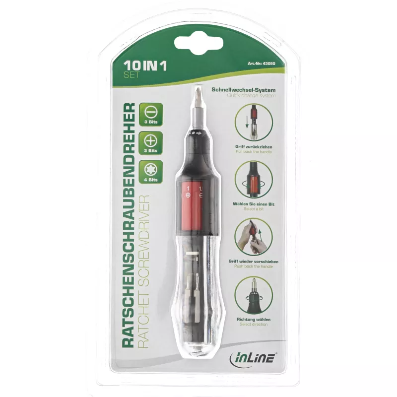 InLine reketinis atsuktuvas 10in1 mini InLine 43090