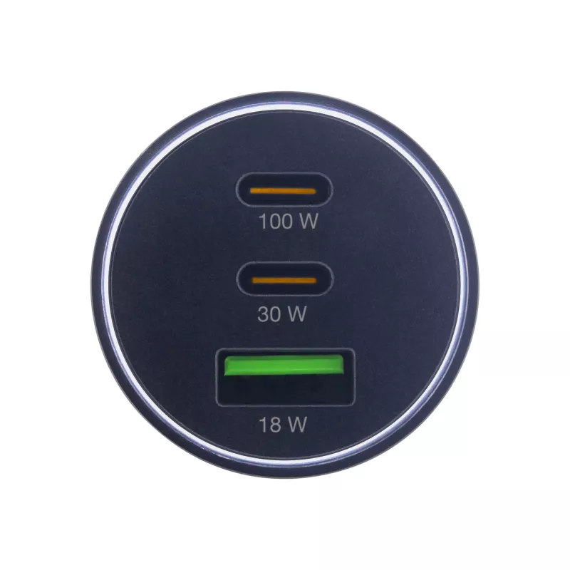 InLine USB automobilinis maitinimo adapteris su Power Delivery, 2x USB-C + QC USB-A, juodas