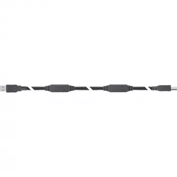 InLine USB 2.0 aktyvus laidas, USB-A kištukas į USB-B kištuką, 20 m, 20 m, USB A, USB B, USB 2.0, 0,48 Gbit/s, juoda