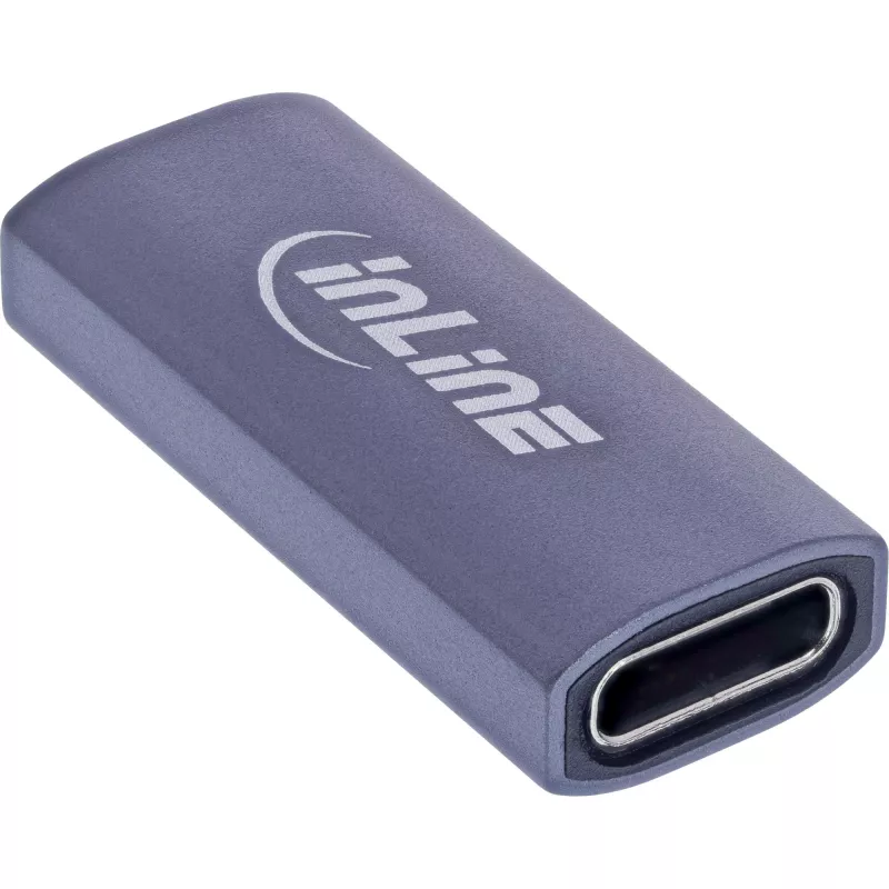 USB-C jungčių adapteris InLine 35900E pilkas jungtis 1 USB-C jungtis 2 USB-C