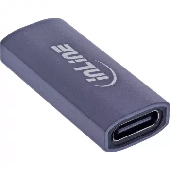 USB-C jungčių adapteris InLine 35900E pilkas jungtis 1 USB-C jungtis 2 USB-C