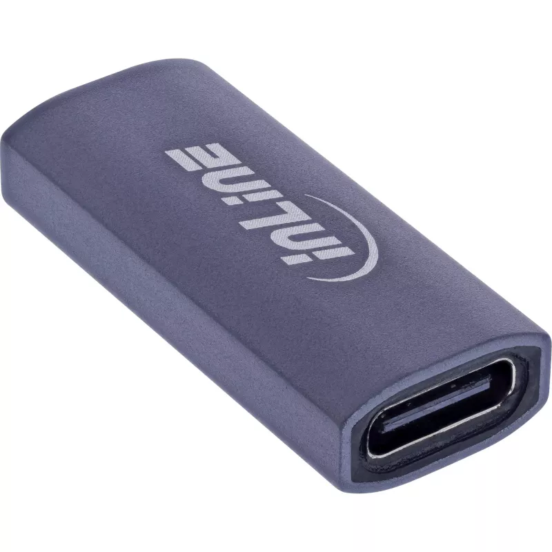 USB-C jungčių adapteris InLine 35900E pilkas jungtis 1 USB-C jungtis 2 USB-C