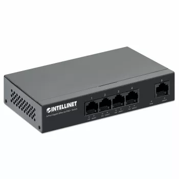 Intellinet 561792 tinklo komutatorius Gigabit Ethernet (10/100/1000) Maitinimas per Ethernet (PoE) Juoda
