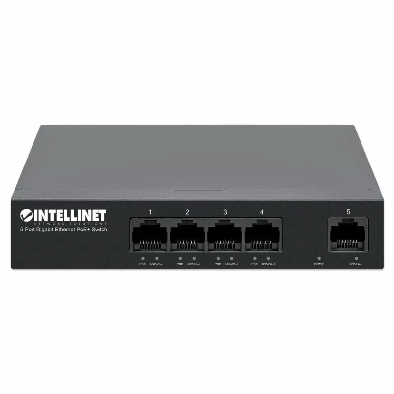 Intellinet 561792 tinklo komutatorius Gigabit Ethernet (10/100/1000) Maitinimas per Ethernet (PoE) Juoda