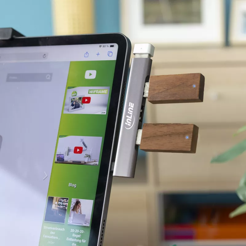 InLine plonas USB-C šakotuvas, 4 prievadų, USB 3.0 + 3x USB 2.0, plonas dizainas
