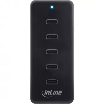 InLine USB-C ilgintuvas 5 prievadų 100 W vidinis įkroviklis universalus suderinamumas